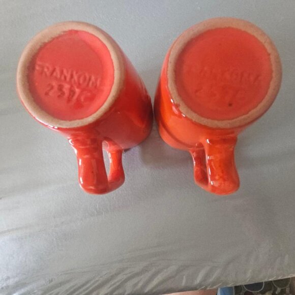 Pair of Frankoma Child Mugs with Mouse on Front - 257C - Picture 3 of 4